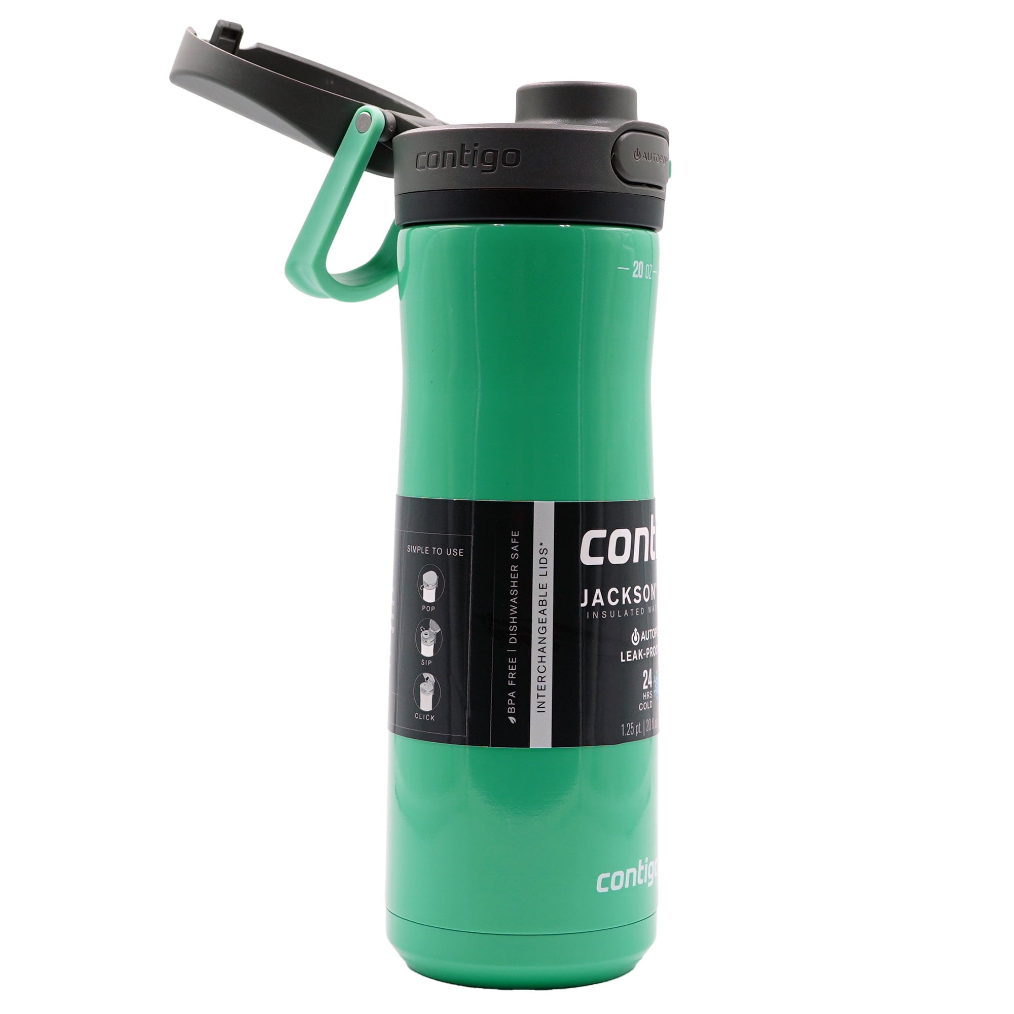 Contigo 20 oz. Jackson Chill 2.0 Water Bottle - Stainless Steel w/Licorice