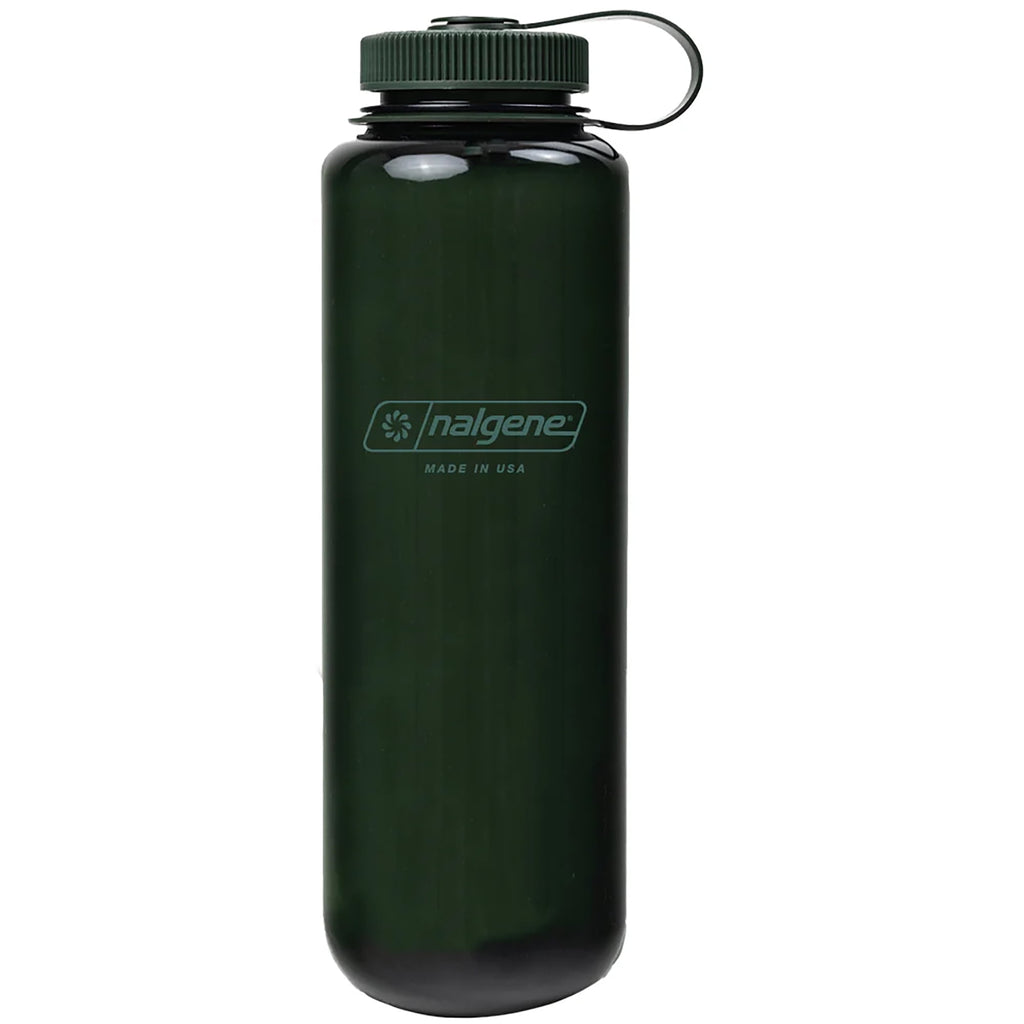 Nalgene Sustain Tritan BPA-Free Water Bottle Made with Material Derived from 50% Plastic Waste (using ISCC certified mass balance), 48 OZ, Wide Mouth, Blue