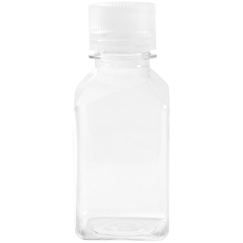 Nalgene Transparent Lexan Polycarbonate Square Storage Bottle - 8 oz. - Clear