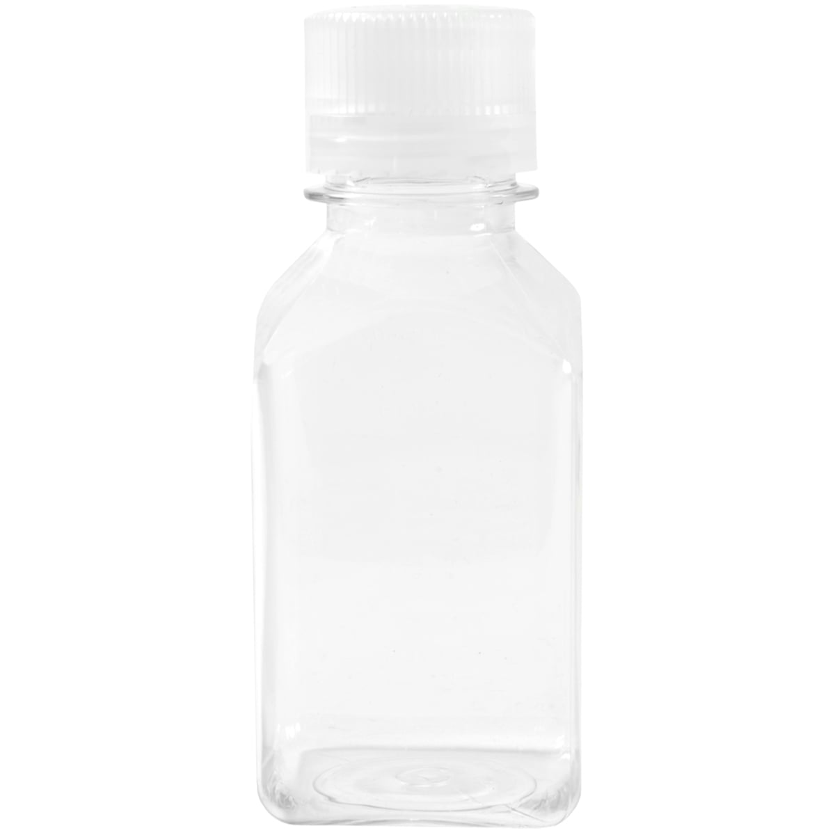 Nalgene Transparent Lexan Polycarbonate Square Storage Bottle - 8 oz. - Clear