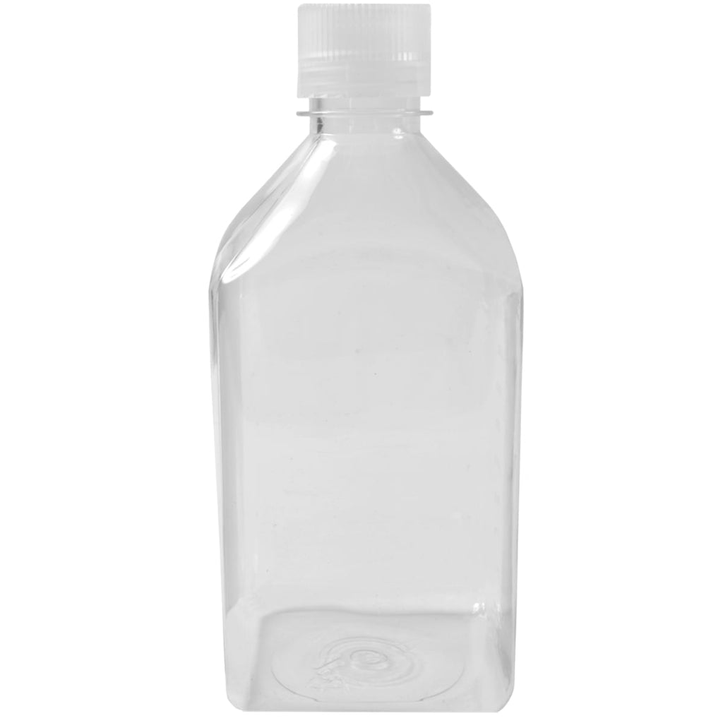 Nalgene Transparent Lexan Polycarbonate Square Storage Bottle - 8 oz. - Clear