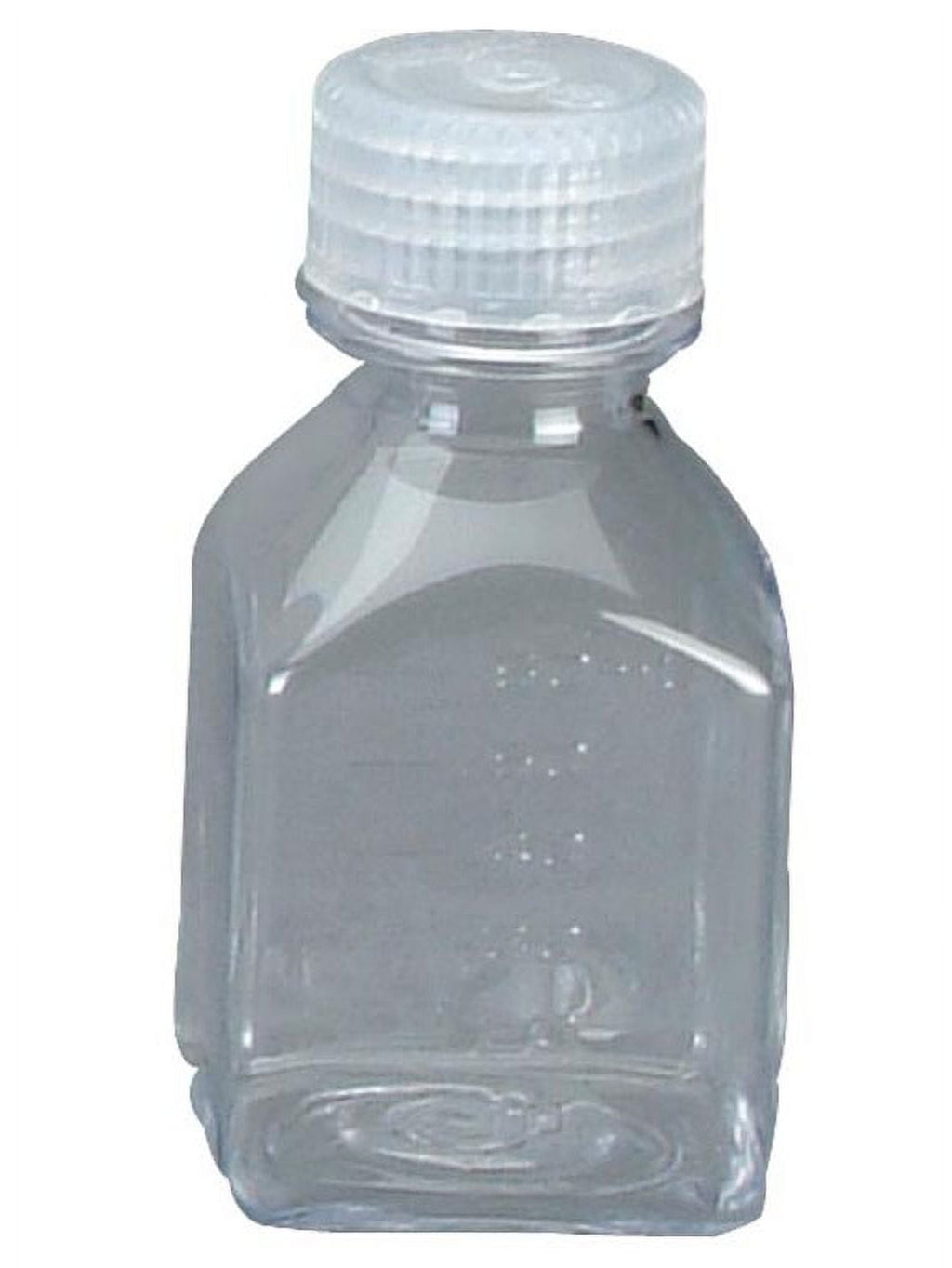 Nalgene Transparent Lexan Polycarbonate Square Storage Bottle - 8 oz. - Clear
