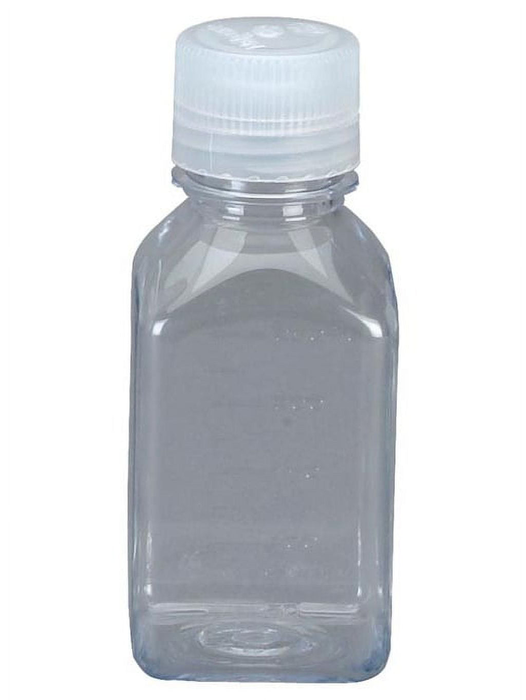 Nalgene Transparent Lexan Polycarbonate Square Storage Bottle - 8 oz. - Clear