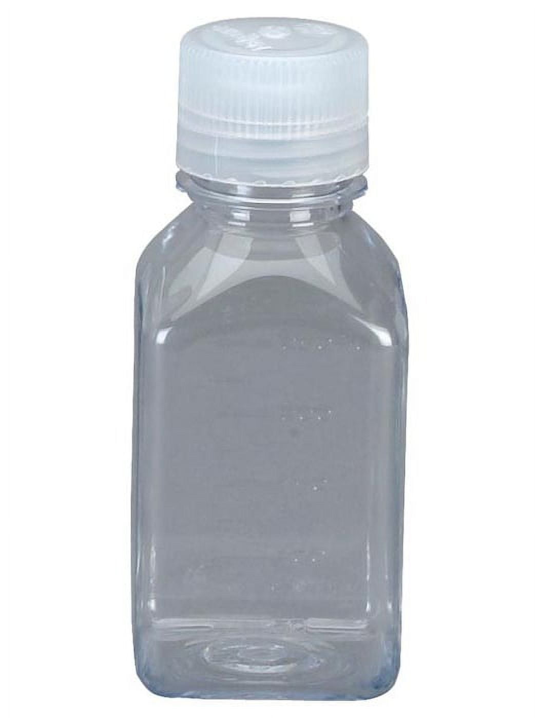 Nalgene Transparent Lexan Polycarbonate Square Storage Bottle - 8 oz. - Clear