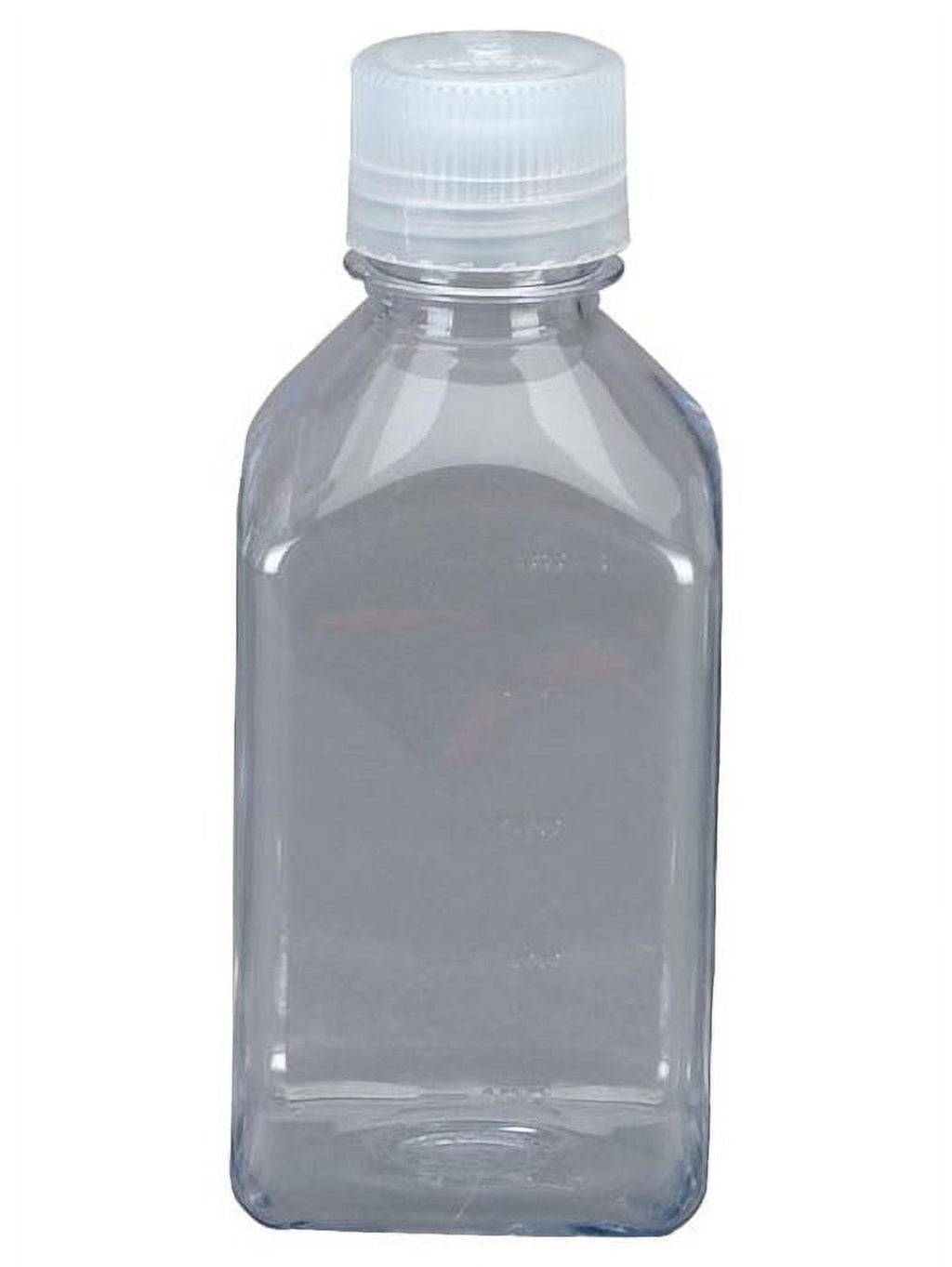 Nalgene Transparent Lexan Polycarbonate Square Storage Bottle - 8 oz. - Clear