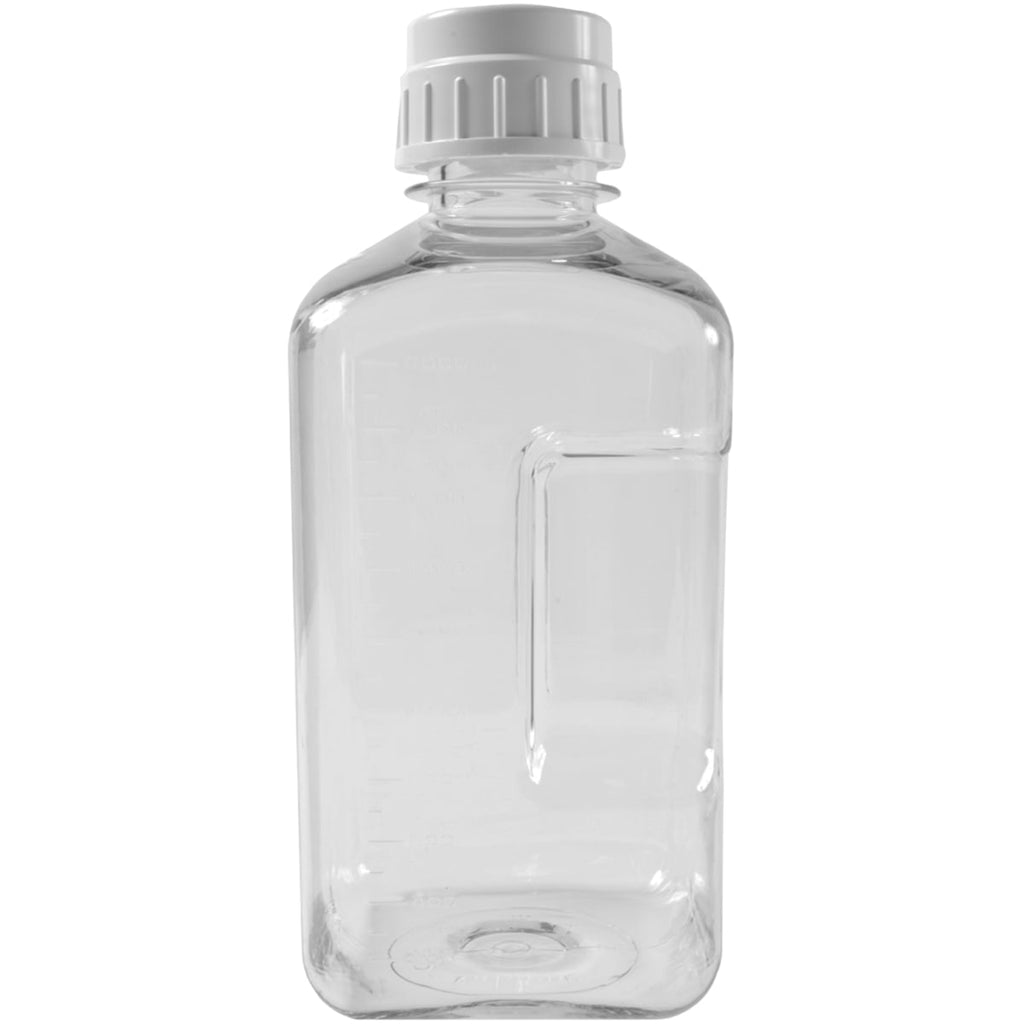 Nalgene Transparent Lexan Polycarbonate Square Storage Bottle - 8 oz. - Clear