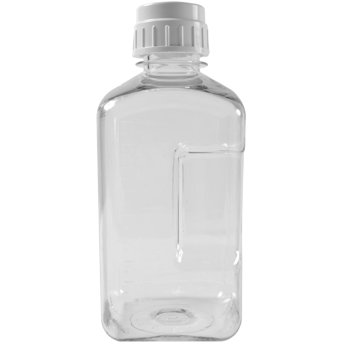 Nalgene Transparent Lexan Polycarbonate Square Storage Bottle - 8 oz. - Clear