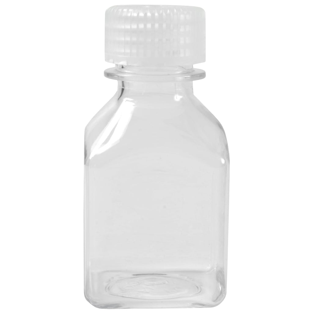 Nalgene Transparent Lexan Polycarbonate Square Storage Bottle - 8 oz. - Clear