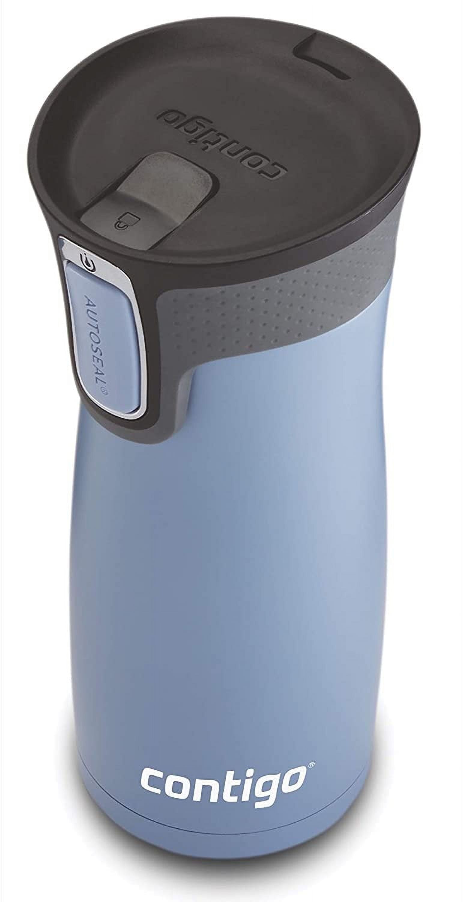 Contigo AUTOSEAL West Loop 2.0 Travel Mug, 16 oz., Stainless Steel with Black Button