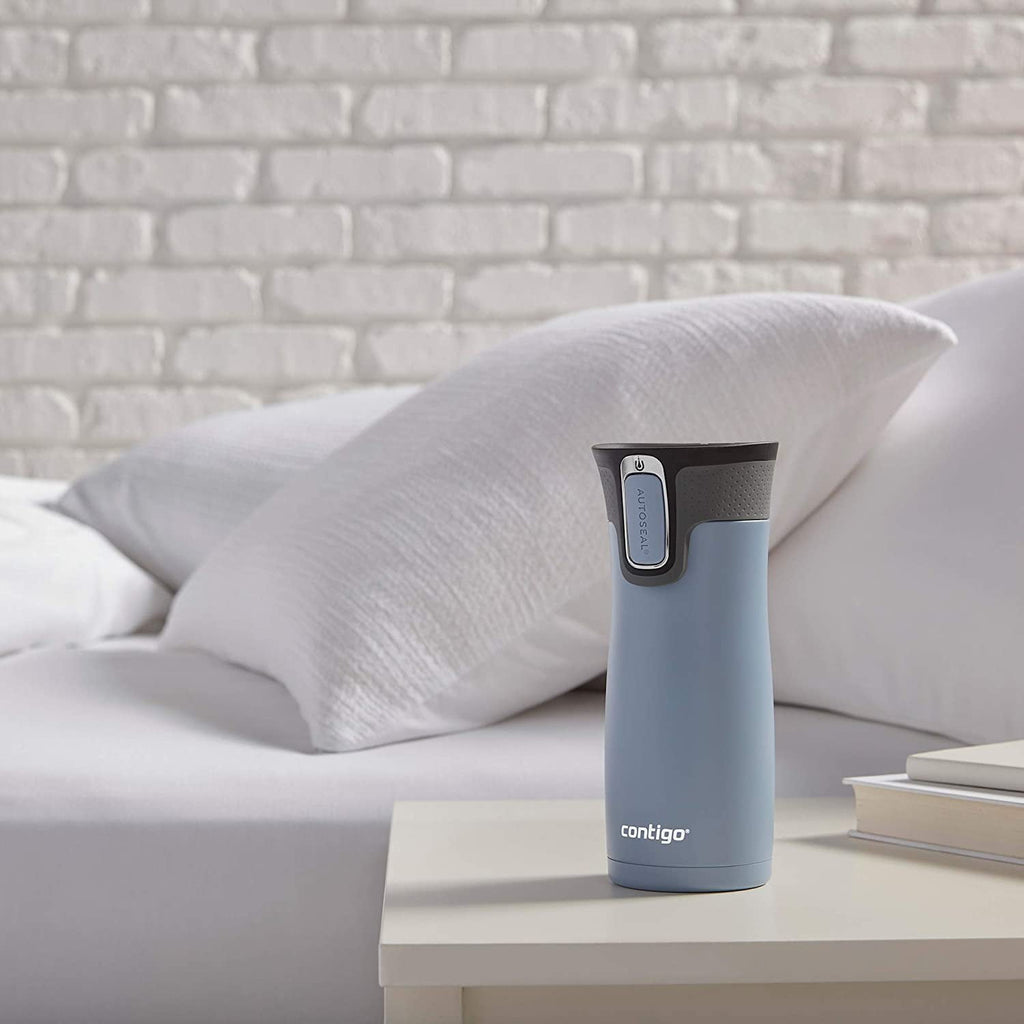 Contigo AUTOSEAL West Loop 2.0 Travel Mug, 16 oz., Stainless Steel with Black Button