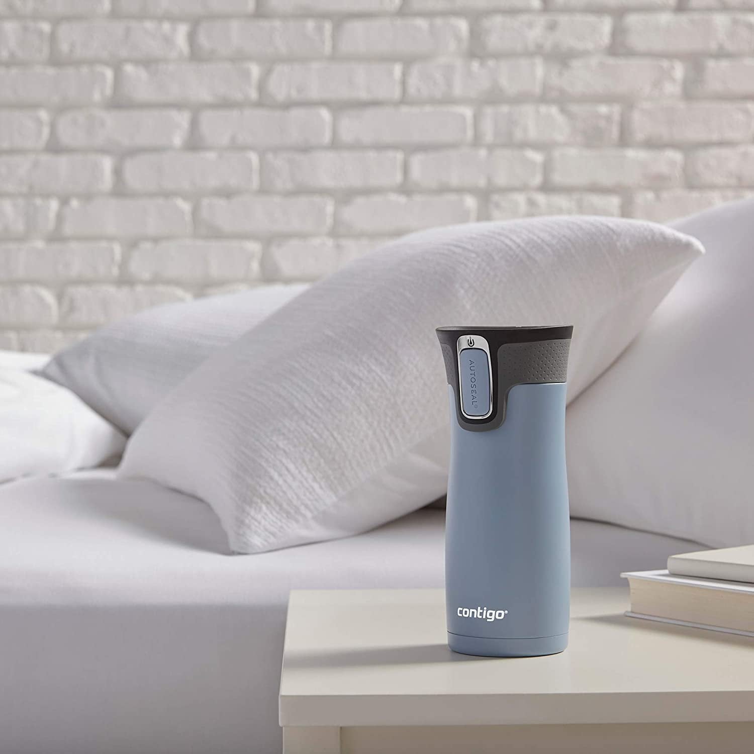 Contigo AUTOSEAL West Loop 2.0 Travel Mug, 16 oz., Stainless Steel with Black Button