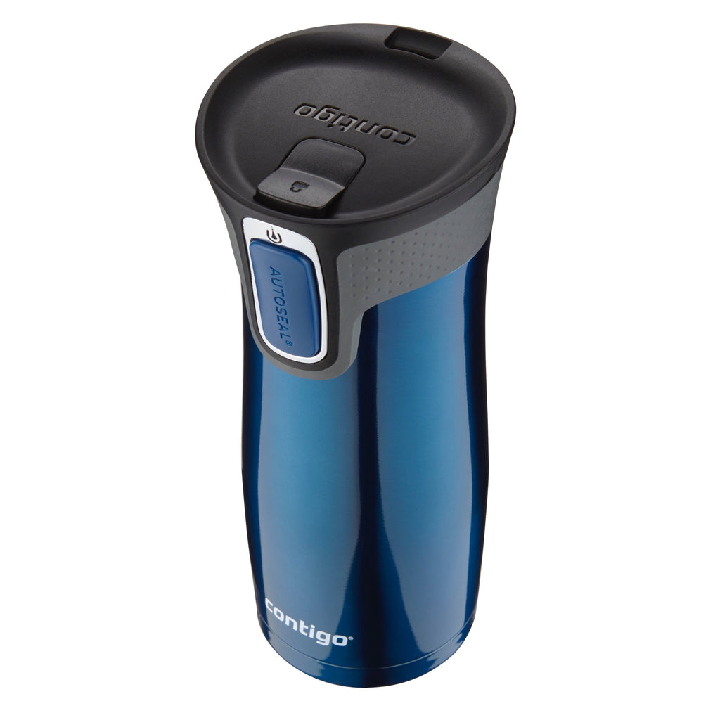 Contigo AUTOSEAL West Loop 2.0 Travel Mug, 16 oz., Stainless Steel with Black Button