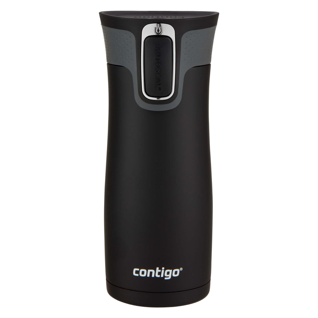 Contigo AUTOSEAL West Loop 2.0 Travel Mug, 16 oz., Stainless Steel with Black Button