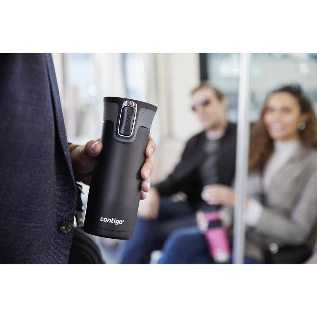 Contigo AUTOSEAL West Loop 2.0 Travel Mug, 16 oz., Stainless Steel with Black Button