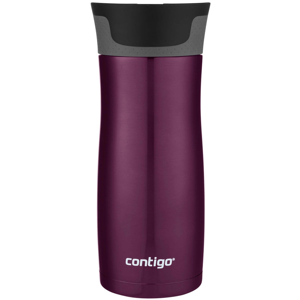 Contigo AUTOSEAL West Loop 2.0 Travel Mug, 16 oz., Stainless Steel with Black Button