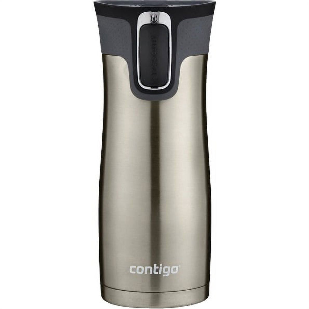 Contigo AUTOSEAL West Loop 2.0 Travel Mug, 16 oz., Stainless Steel with Black Button