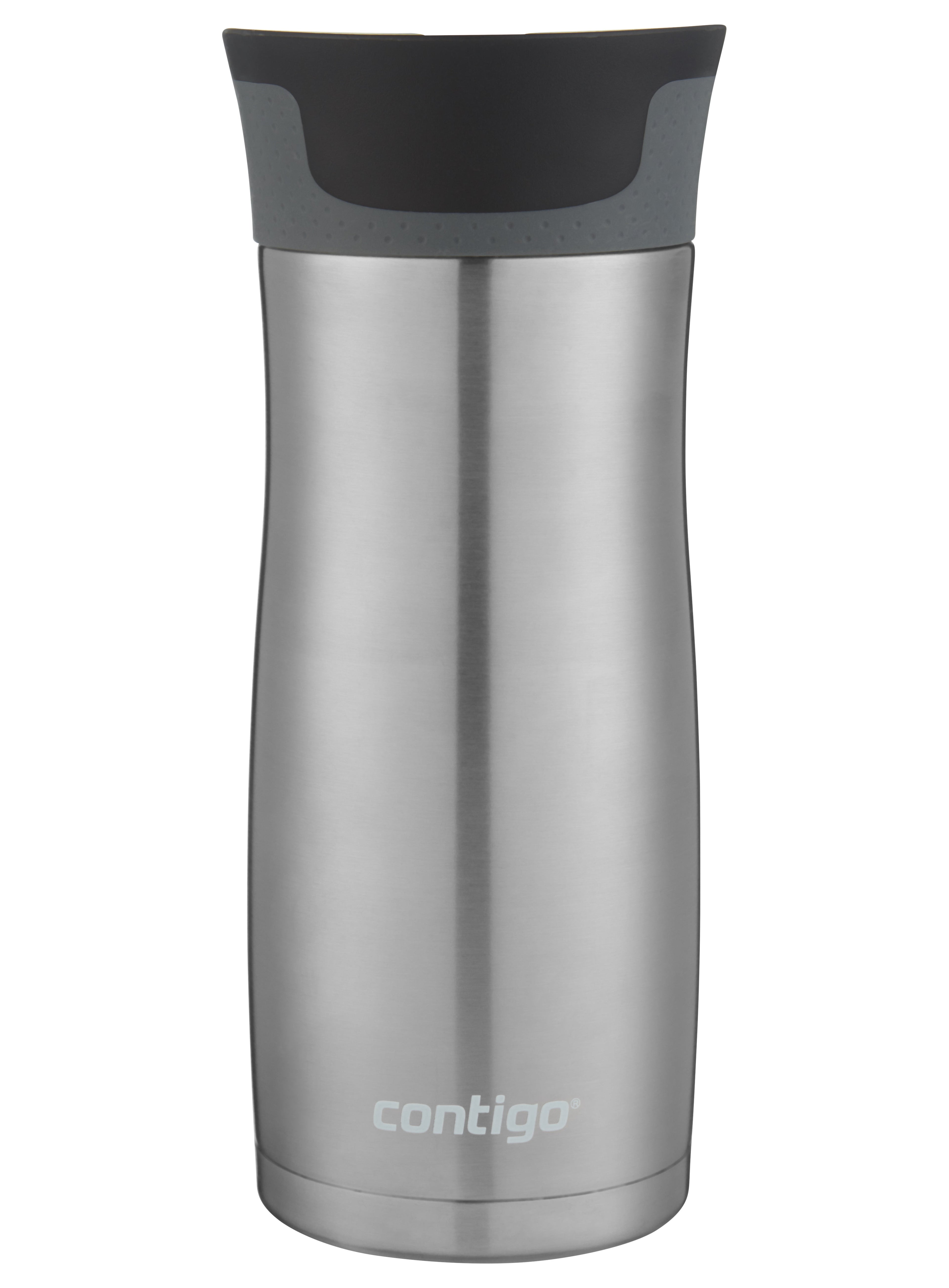 Contigo AUTOSEAL West Loop 2.0 Travel Mug, 16 oz., Stainless Steel with Black Button