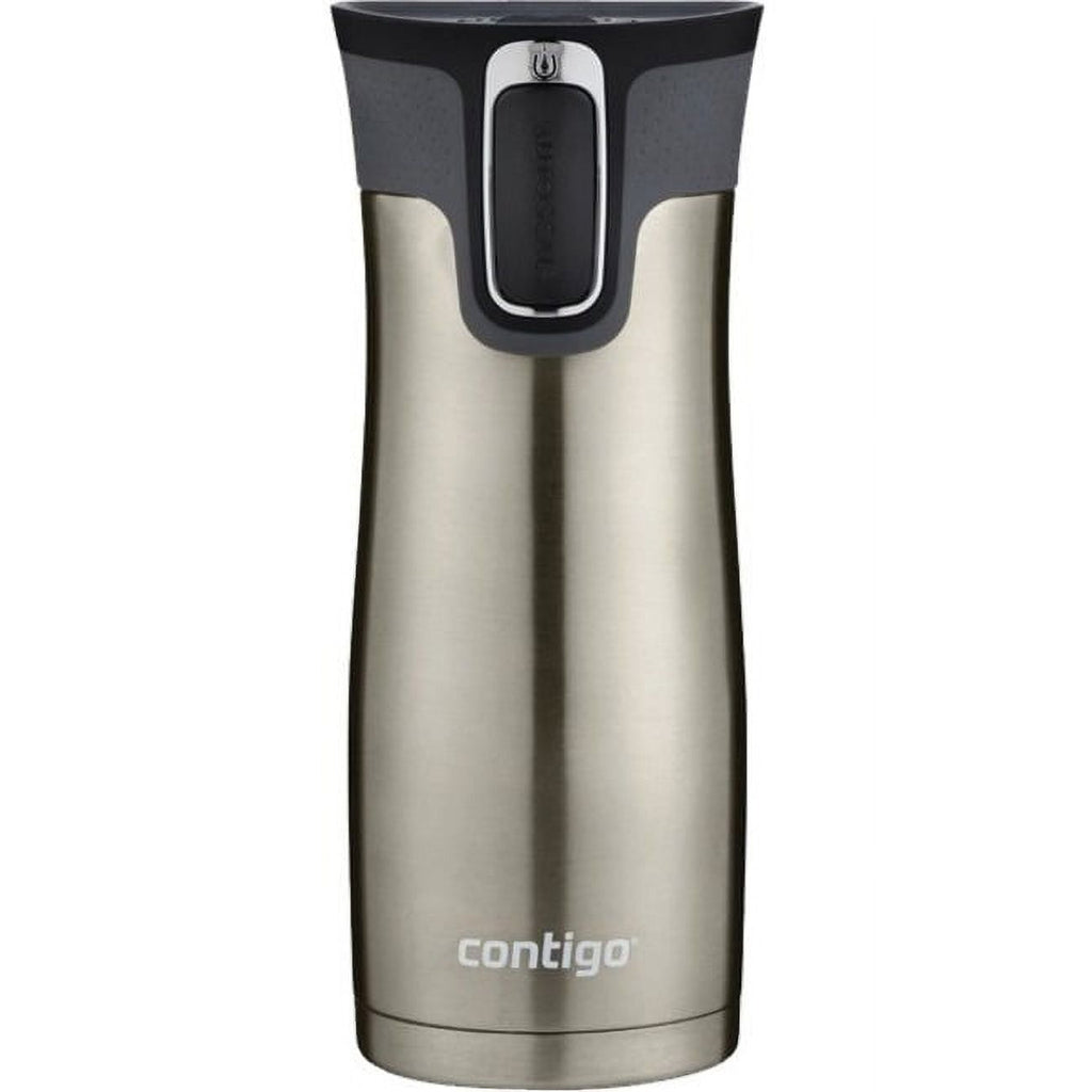 Contigo AUTOSEAL West Loop 2.0 Travel Mug, 16 oz., Stainless Steel with Black Button