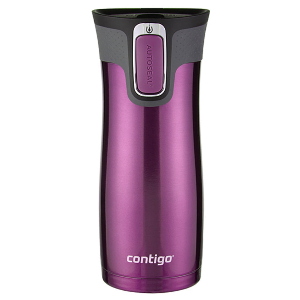 Contigo AUTOSEAL West Loop 2.0 Travel Mug, 16 oz., Stainless Steel with Black Button