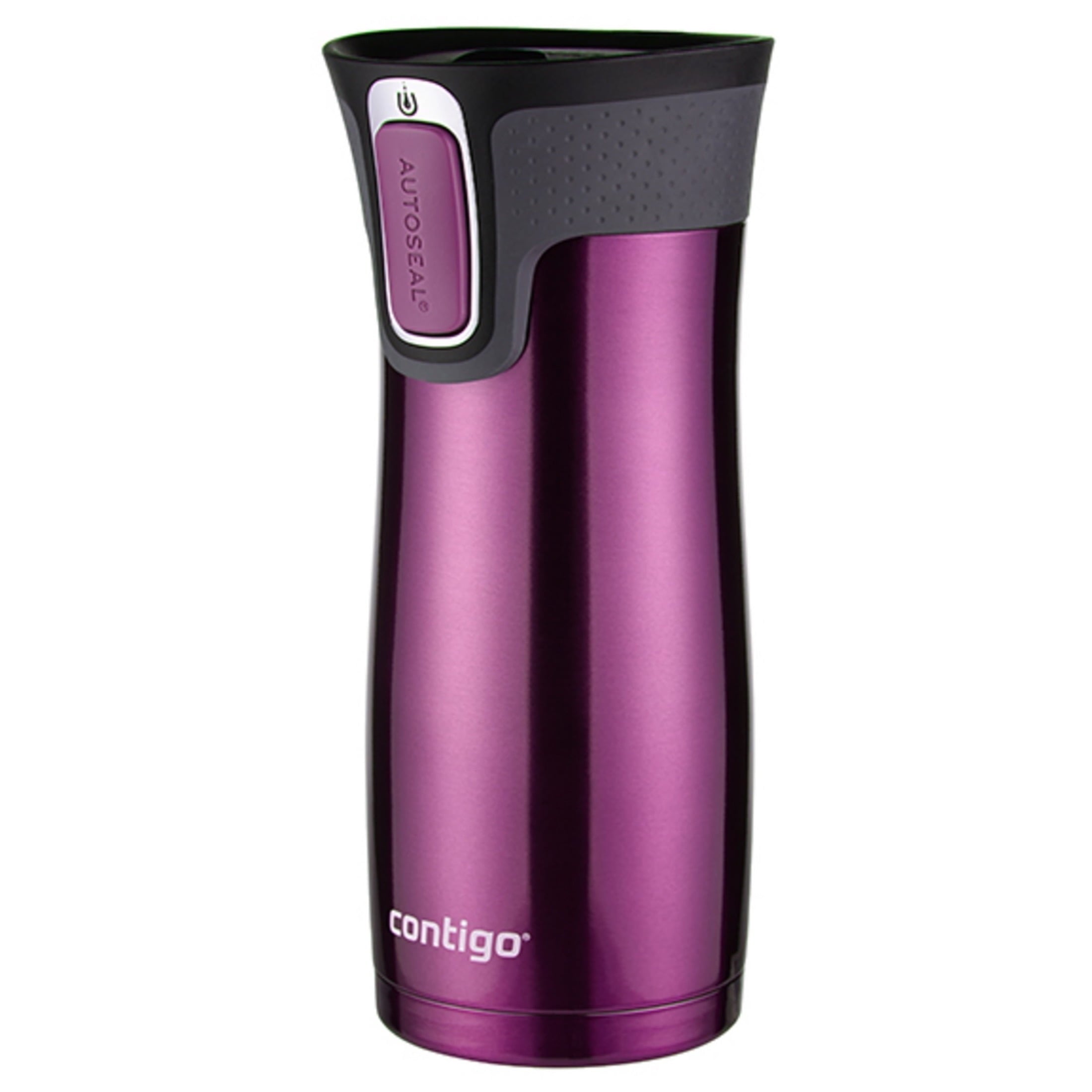 Contigo AUTOSEAL West Loop 2.0 Travel Mug, 16 oz., Stainless Steel with Black Button
