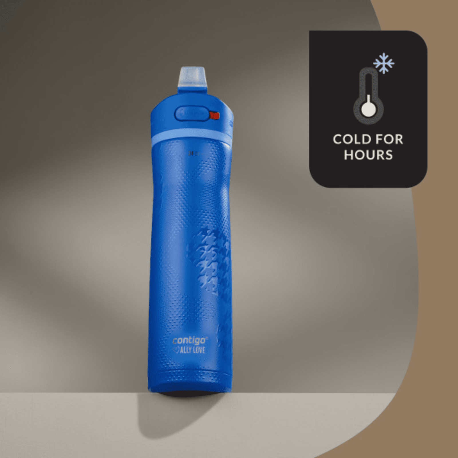 Contigo x Ally Love Ashland Chill 2.0 Stainless Steel Water Bottle with Autospout Lid, 24 oz, Oatmilk