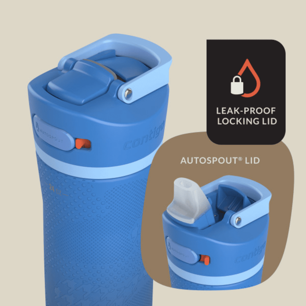 Contigo x Ally Love Ashland Chill 2.0 Stainless Steel Water Bottle with Autospout Lid, 24 oz, Oatmilk