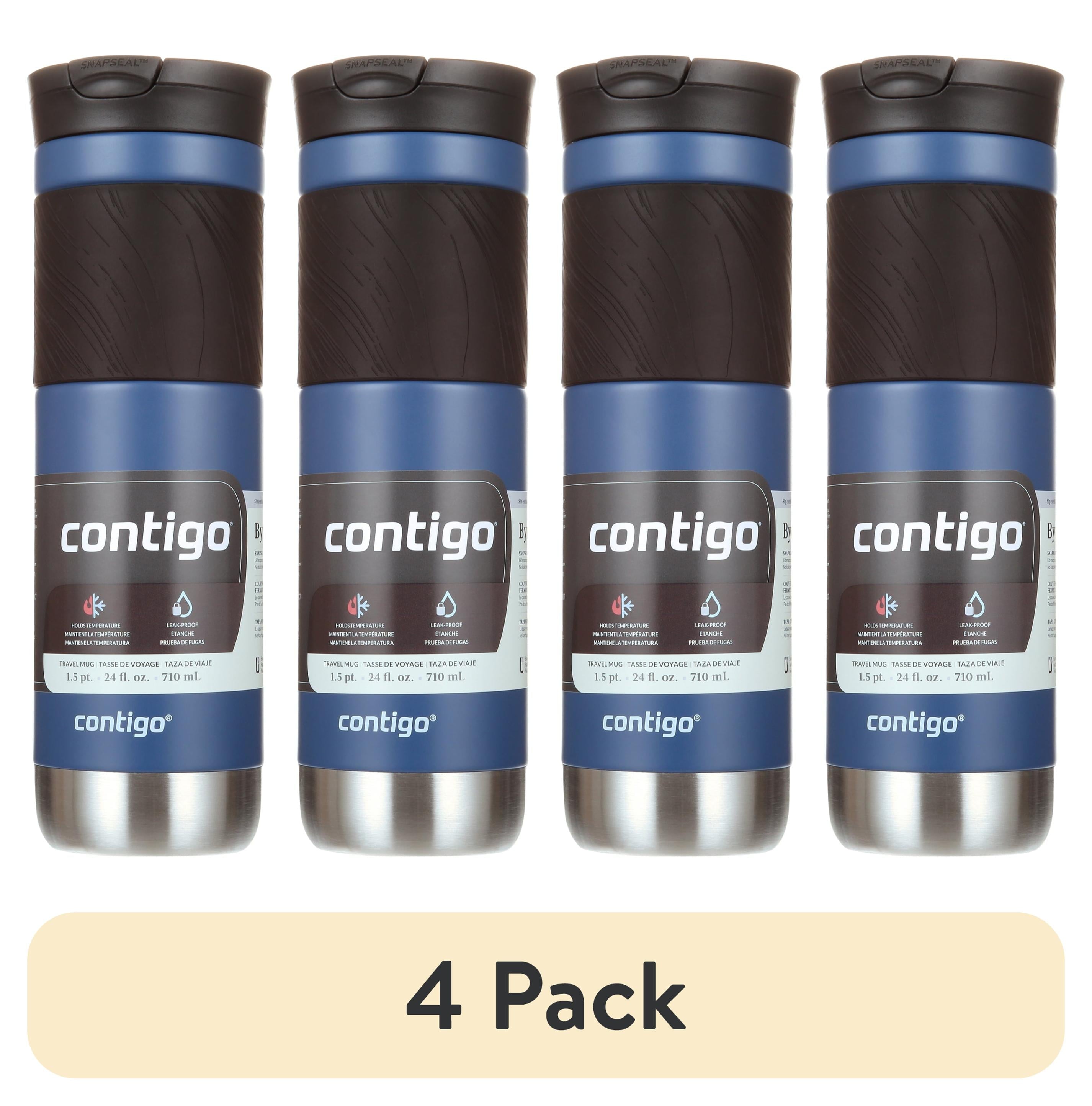 Contigo Byron 2.0 Stainless Steel Travel Mug with SNAPSEAL Lid and Grip in Black, 24 fl oz.
