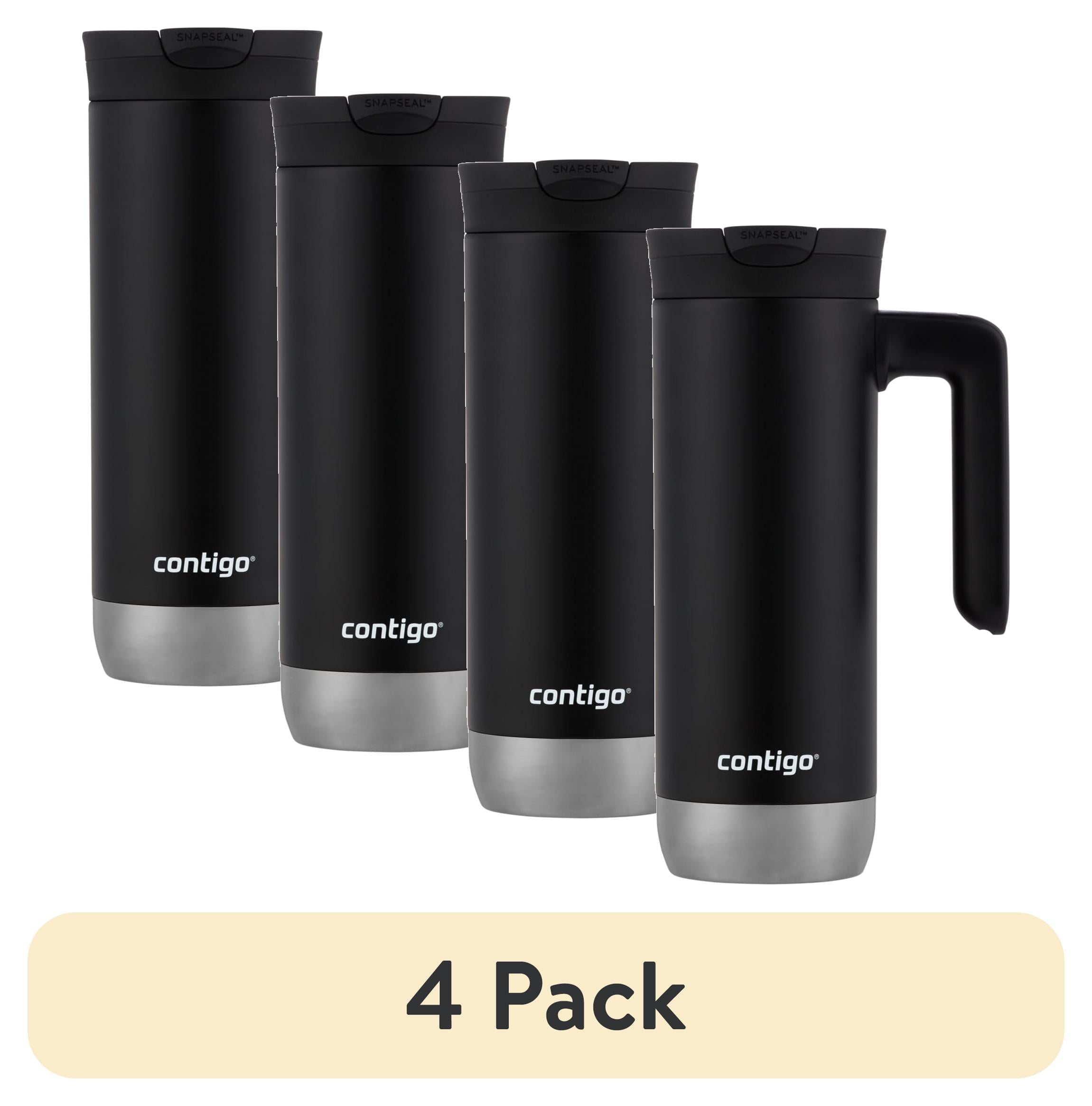 Contigo Huron 2.0 Stainless Steel Travel Mug with SNAPSEAL Lid and Handle in Black, 20 fl oz.