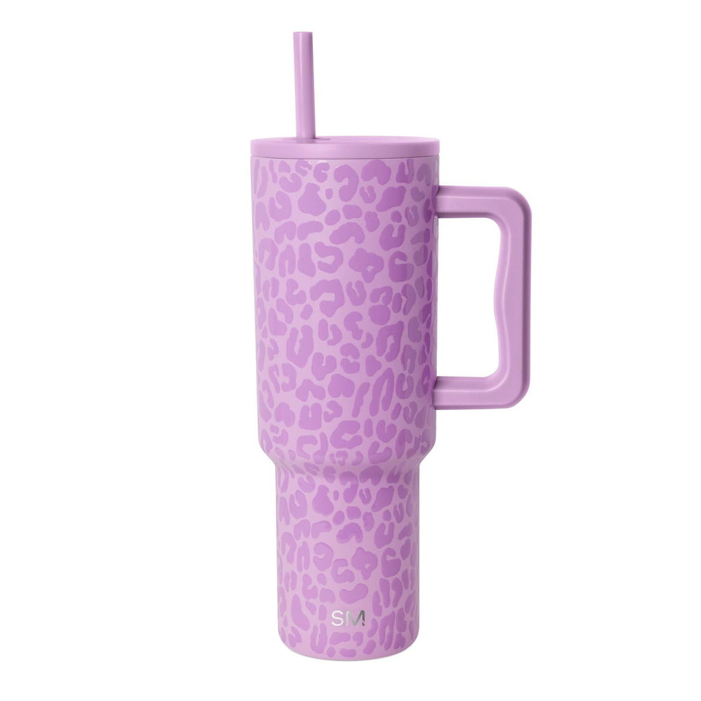 Simple Modern 40 fl oz Insulated Stainless Steel Trek Tumbler with Straw Lid | Blush