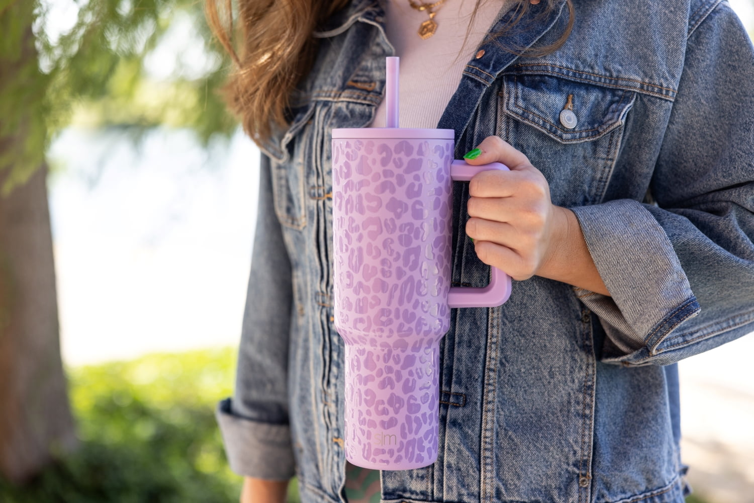 Simple Modern 40 fl oz Insulated Stainless Steel Trek Tumbler with Straw Lid | Blush