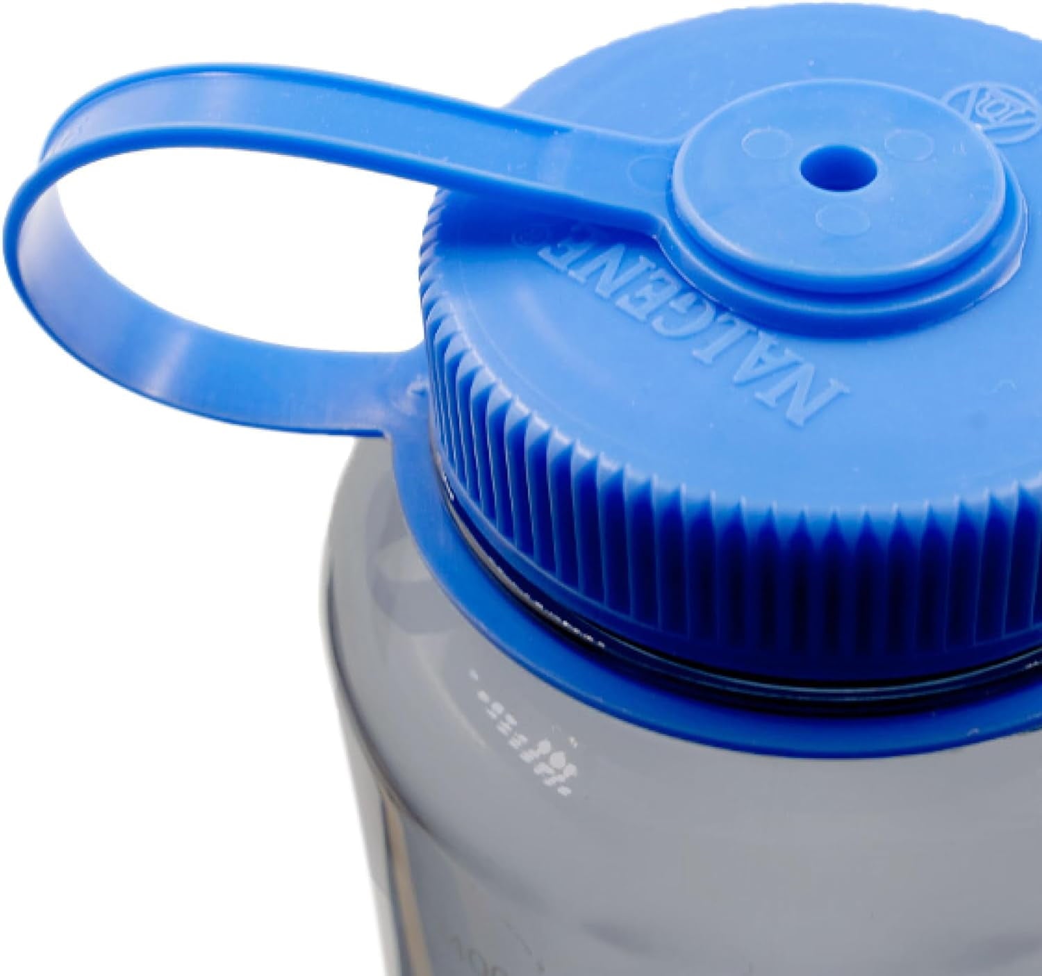 Nalgene Sustain Tritan BPA-Free Water Made with Material Derived from 50% Plastic Waste (using ISCC certified mass balance), 48 OZ, Wide Mouth, Cerulean