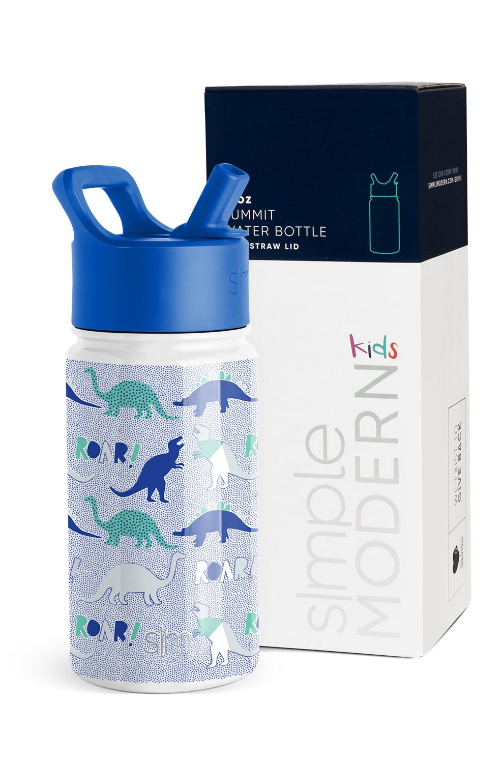 Simple Modern Summit Water Bottle Straw Lid Vacuum Insulated Stainless Steel Bottle | 14 fl oz