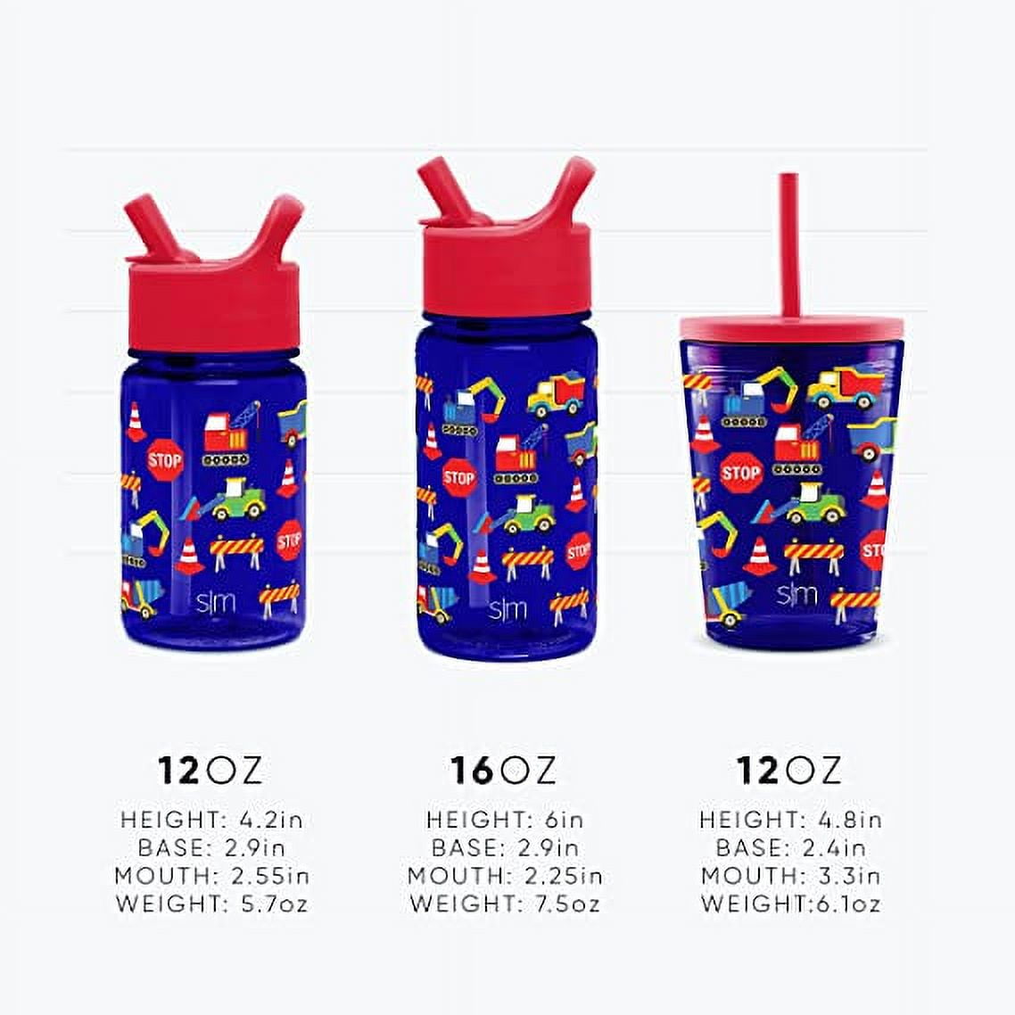 Simple Modern Summit Water Bottle Straw Lid Vacuum Insulated Stainless Steel Bottle | 14 fl oz