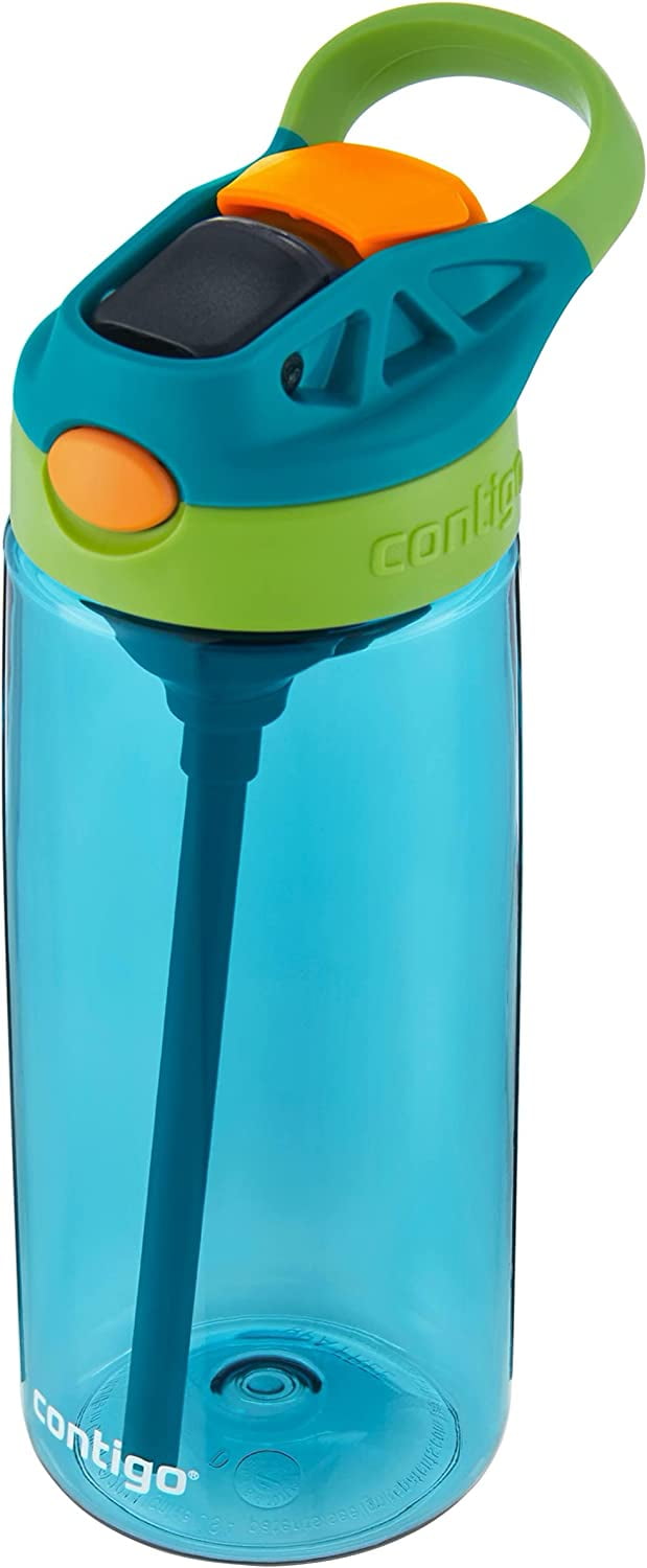 Contigo Kid's 20 oz. AutoSpout Straw Water Bottle - Juniper/Limelight