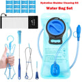 TAGVO Hydration Bladder 2 Liter BPA Free 70oz + Cleaning Brushes Kit, Leakproof Water Bladder Travel Reservoir Hydration Bag, Easy Cleaning by 3 Brushes and Air Drying by Collapsible Frame