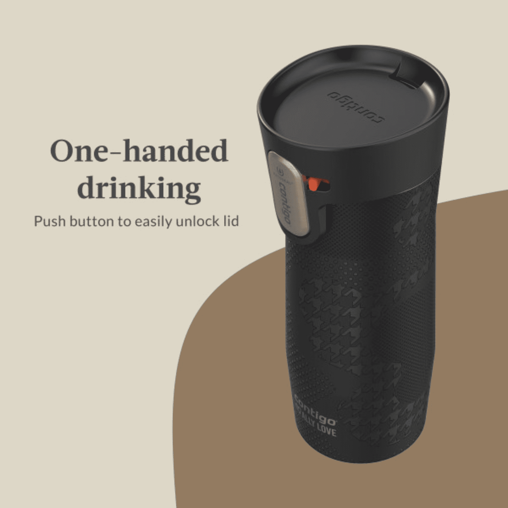 Contigo x Ally Love Autoseal West Loop Vacuum-Insulated Stainless Steel Travel Mug with Easy-Clean Lid, 16 oz, Stellar Jay