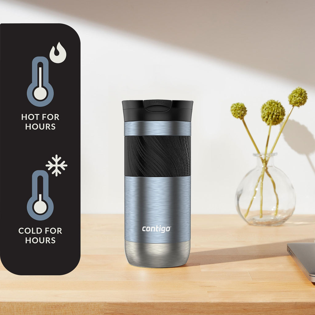 Contigo Byron 2.0 Stainless Steel Travel Mug with SNAPSEAL Lid and Grip, 16oz.