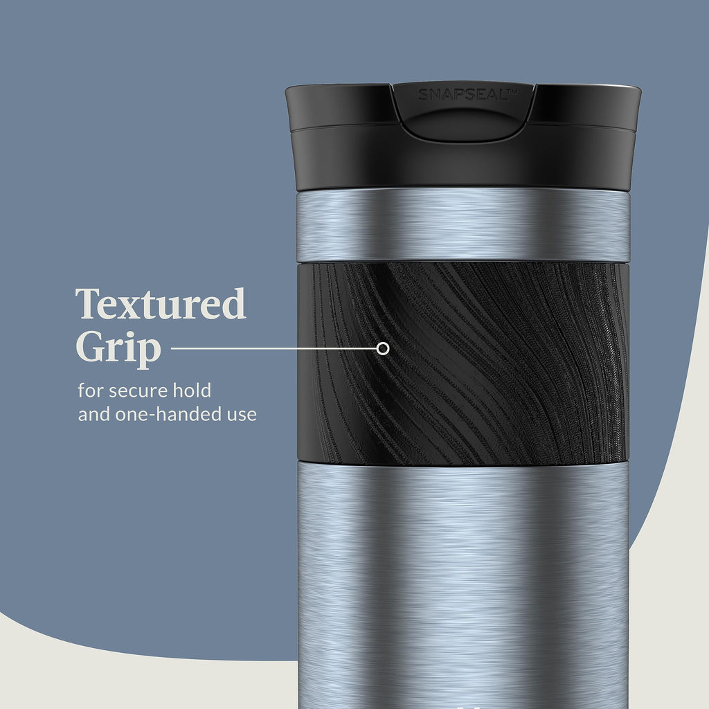 Contigo Byron 2.0 Stainless Steel Travel Mug with SNAPSEAL Lid and Grip, 16oz.
