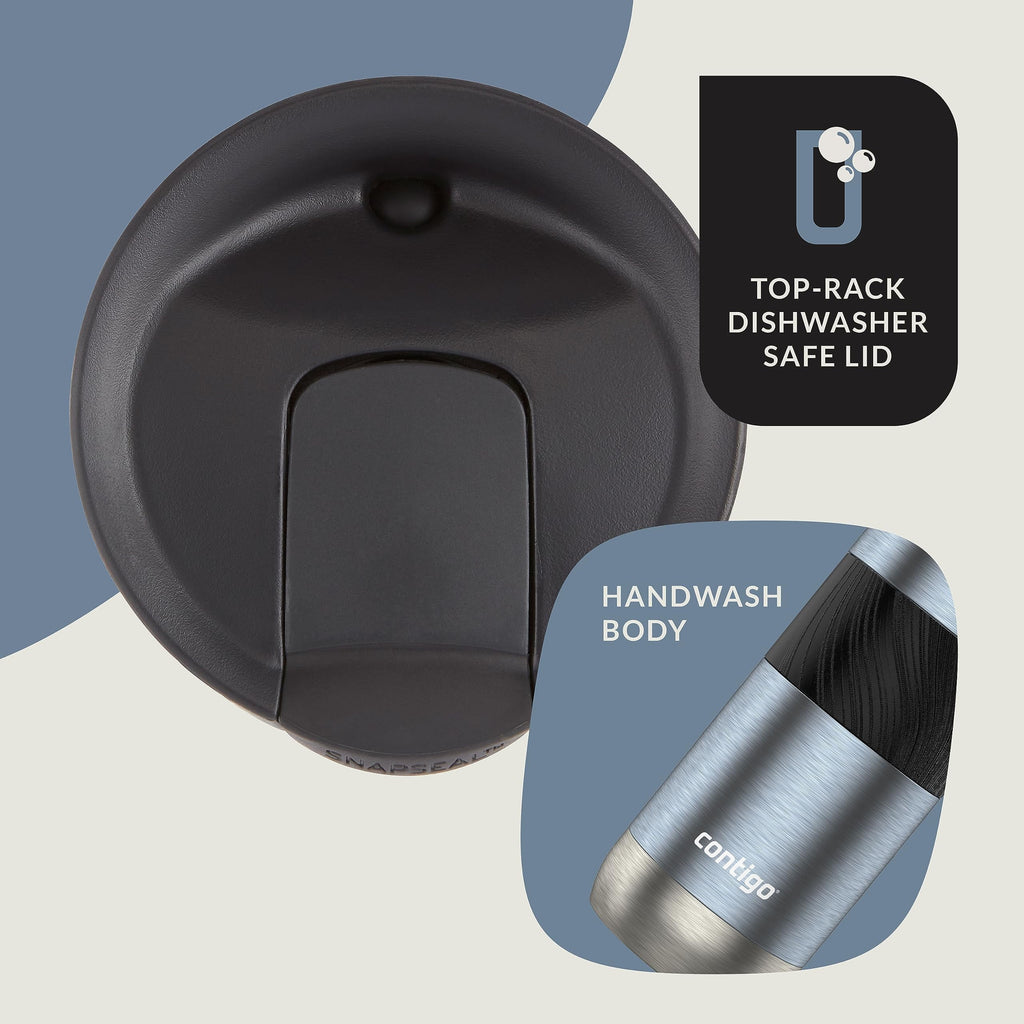 Contigo Byron 2.0 Stainless Steel Travel Mug with SNAPSEAL Lid and Grip, 16oz.