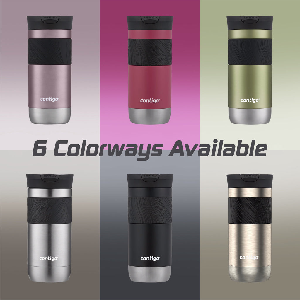 Contigo Byron 2.0 Stainless Steel Travel Mug with SNAPSEAL Lid and Grip, 16oz.