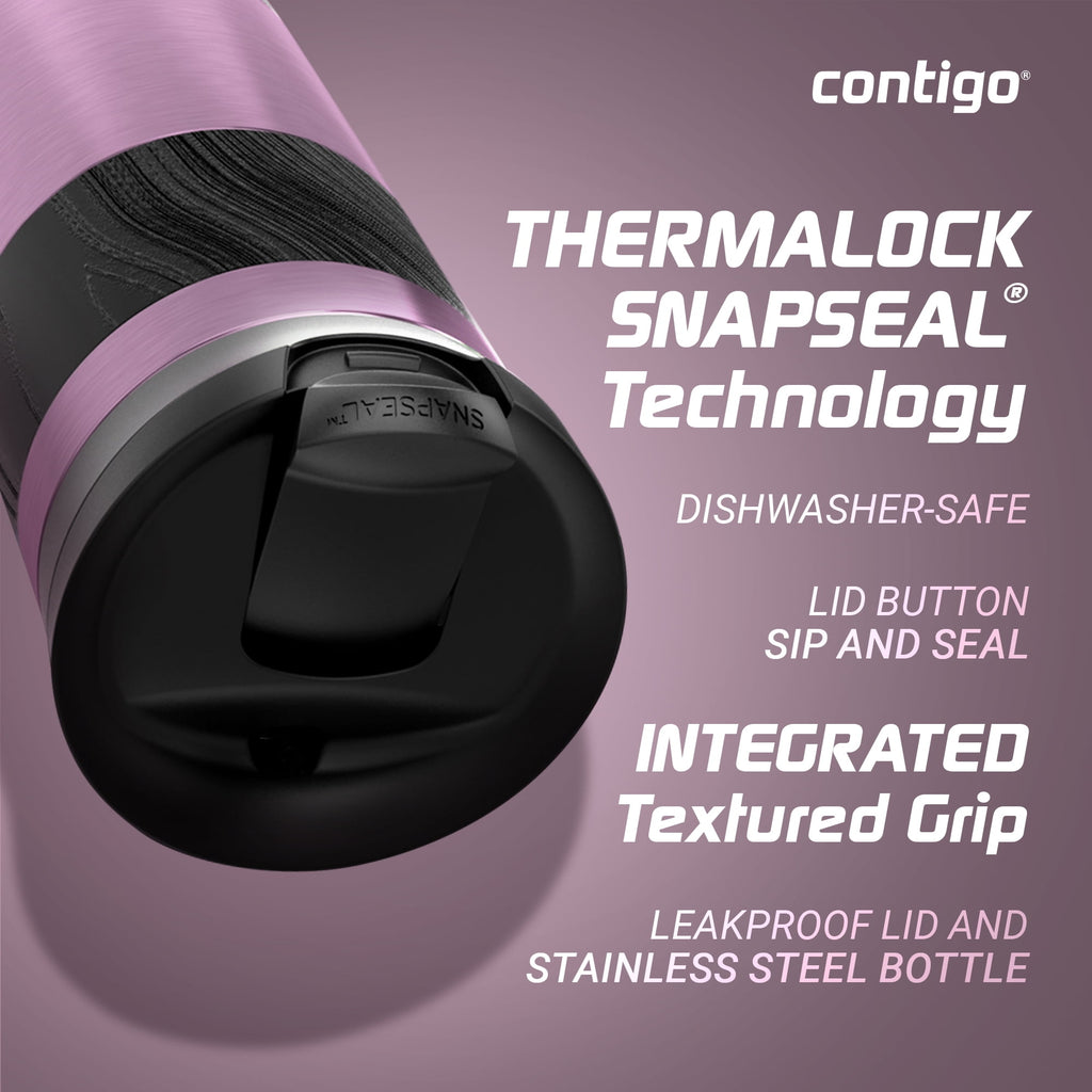 Contigo Byron 2.0 Stainless Steel Travel Mug with SNAPSEAL Lid and Grip, 16oz.