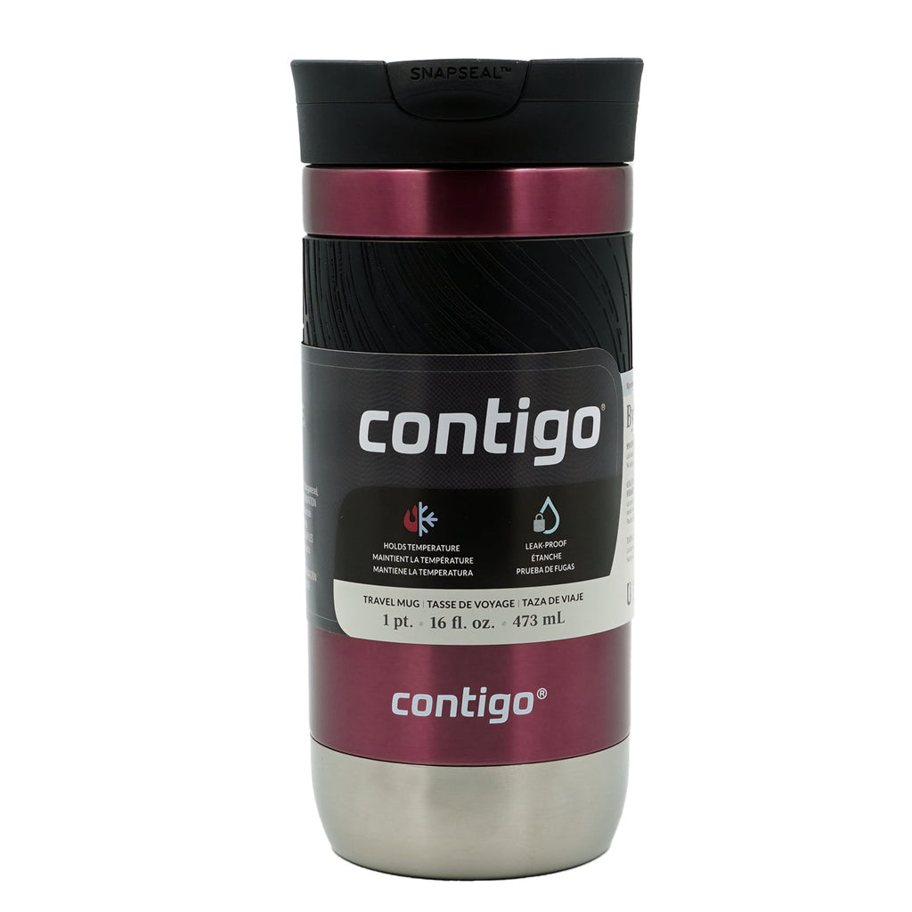 Contigo Byron 2.0 Stainless Steel Travel Mug with SNAPSEAL Lid and Grip, 16oz.