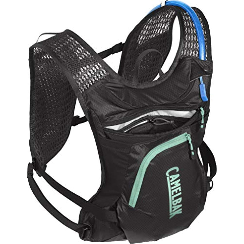 CamelBak Women's Chase Bike Vest 50oz - Hydration Vest - Easy Access Pockets, Black/Mint