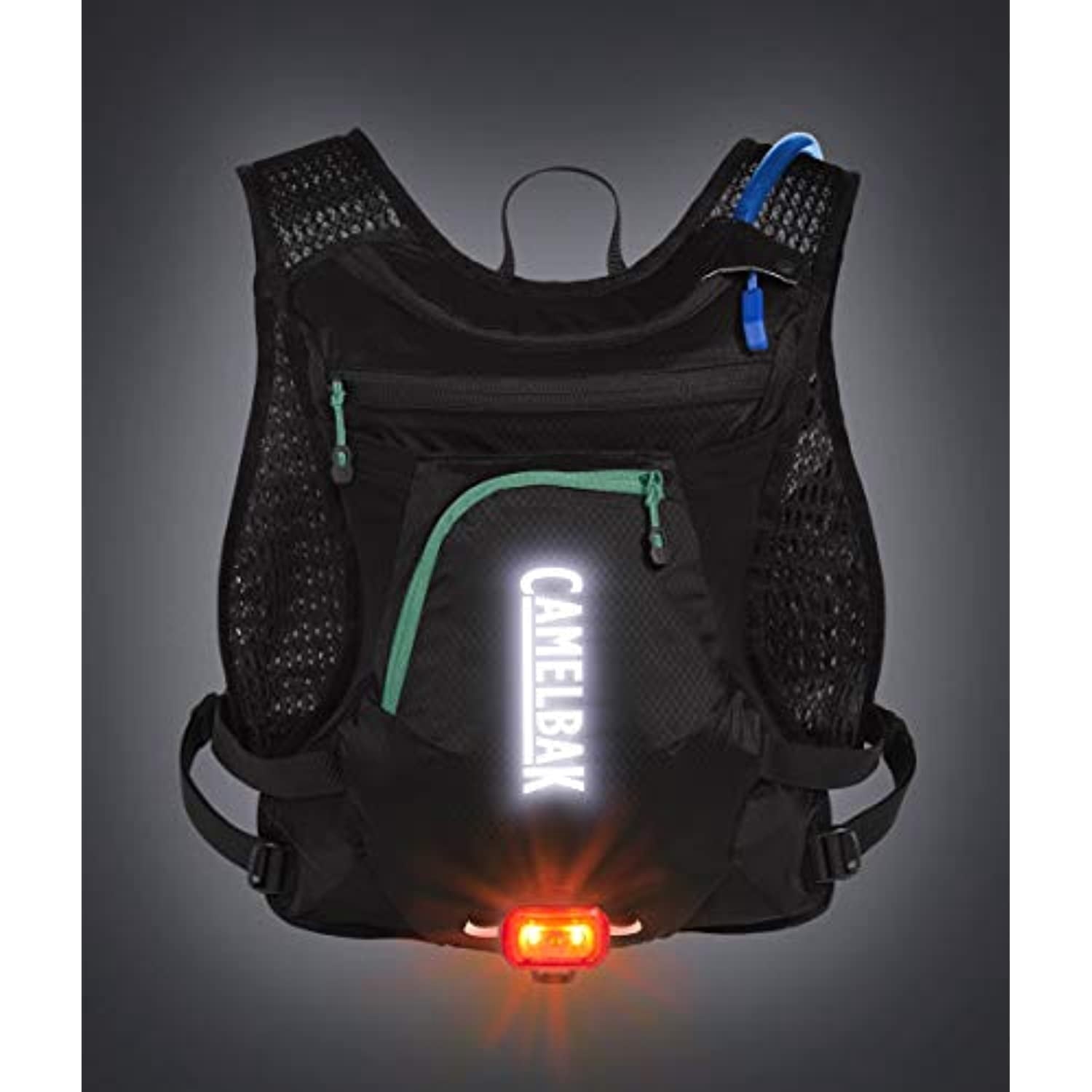 CamelBak Women's Chase Bike Vest 50oz - Hydration Vest - Easy Access Pockets, Black/Mint