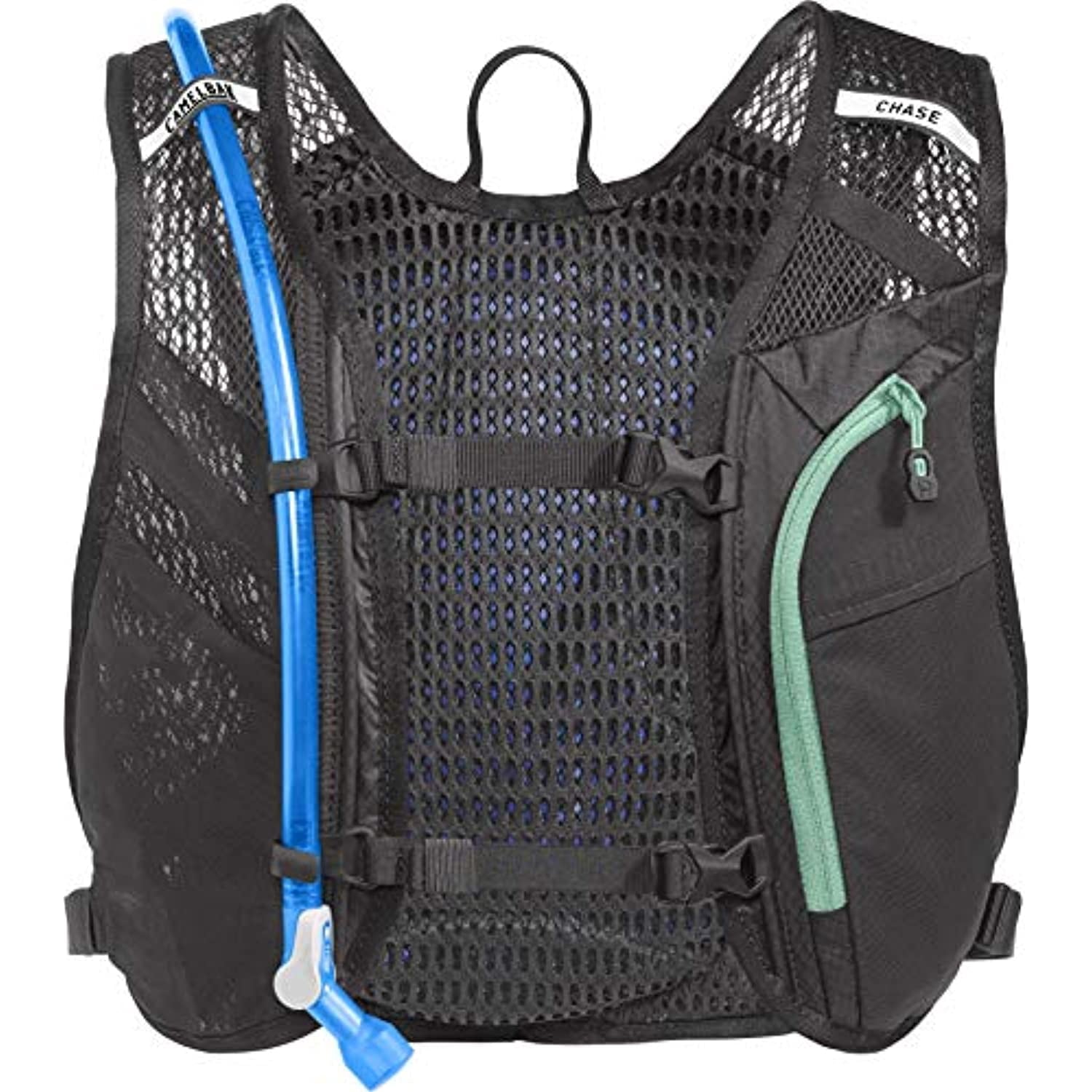 CamelBak Women's Chase Bike Vest 50oz - Hydration Vest - Easy Access Pockets, Black/Mint