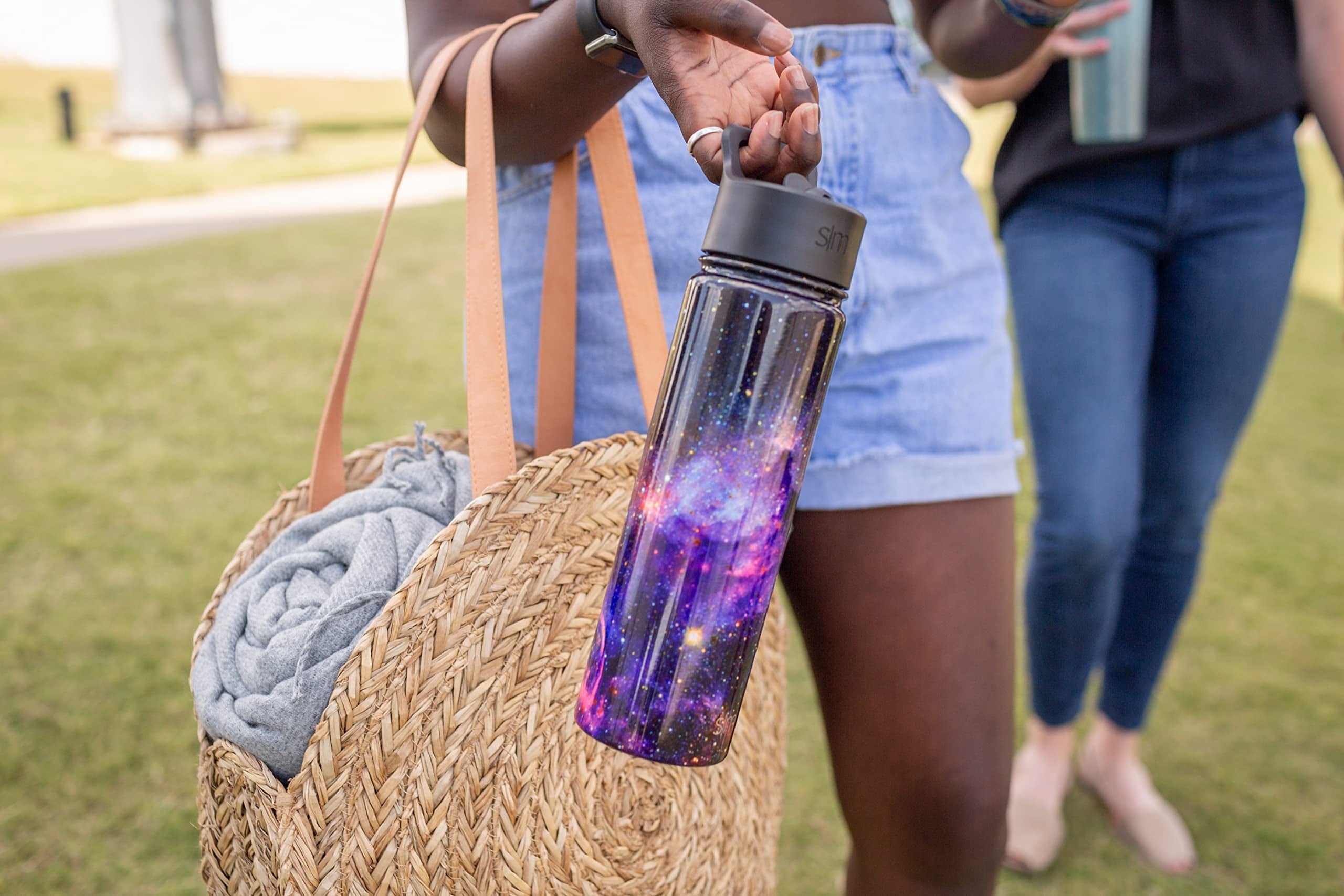 Simple Modern Water Bottle with Straw Lid Vacuum Insulated Stainless Steel Metal Thermos Bottles | Reusable Leak Proof BPA-Free Flask for School | Summit Collection | 22oz, Slumberland