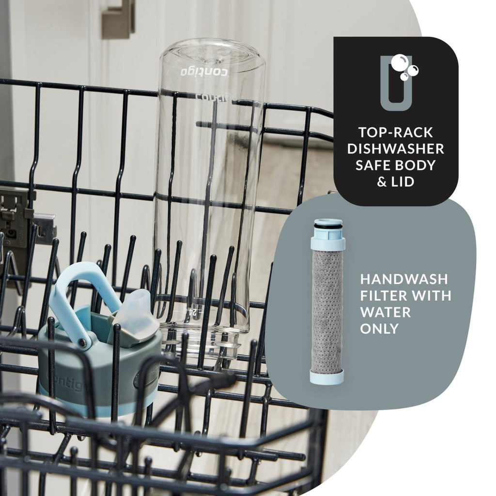Contigo 24 oz. Wells Plastic Filter Water Bottle - Salt