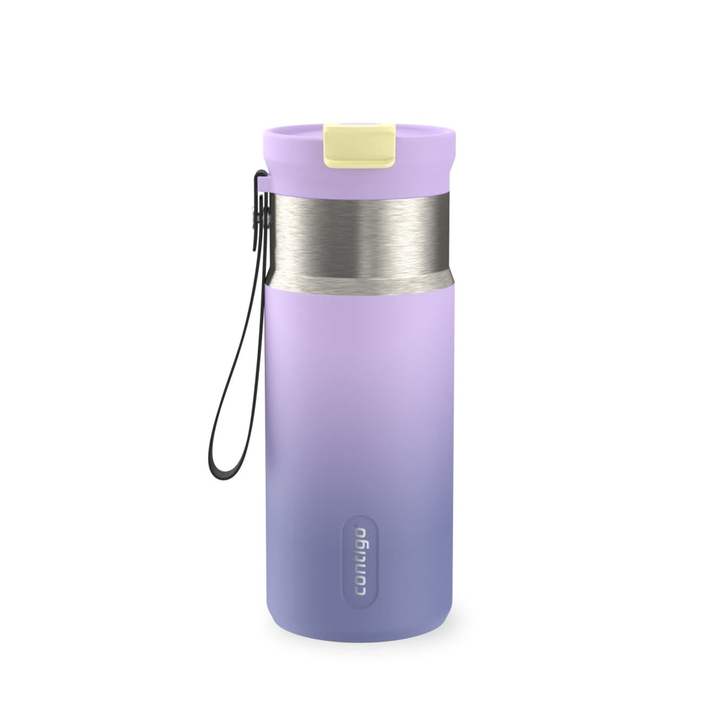 Contigo DualSip 16 oz Compact Leakproof Insulated Water Bottle with 2-Way Lid