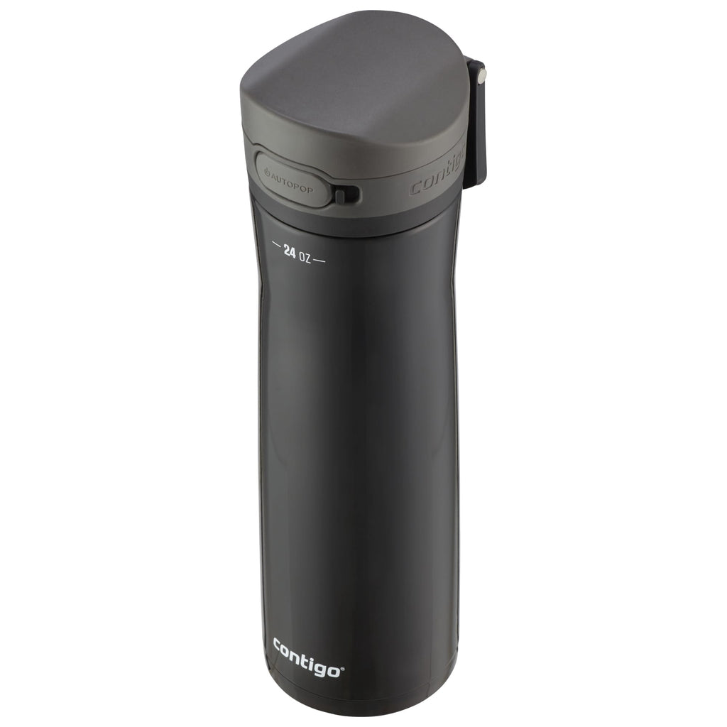 Contigo Jackson Chill  Bundle 2 Water Bottles Black 24oz and Pink  20oz with Autopop Lid
