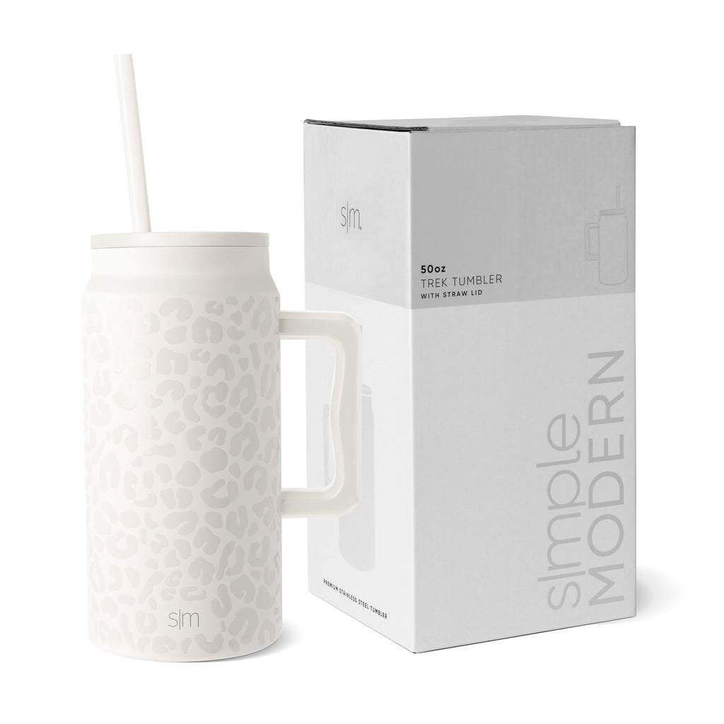 Simple Modern 50 fl oz Insulated Stainless Steel Trek Tumbler with Straw Lid | Midnight Black